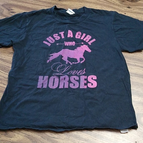 Port and Company Other - Just a Girl Who Loves Horses 🐎 Youth Size Medium